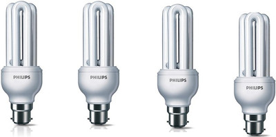 

Philips 14 W Standard B22 CFL Bulb(White, Pack of 4)