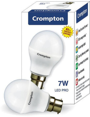 

Crompton Greaves 7 W Standard B22 LED Bulb(White)
