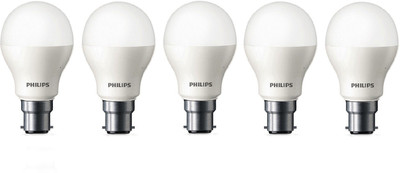 PHILIPS 7 W Basic Standard B22 LED Bulb(White, Pack of 5)