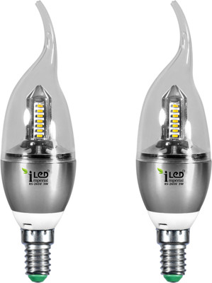 

Imperial 3 W Candle E14 LED Bulb(White, Pack of 2)