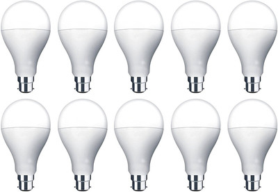 

MR Lights 12 W Round B22 LED Bulb(White, Pack of 10)