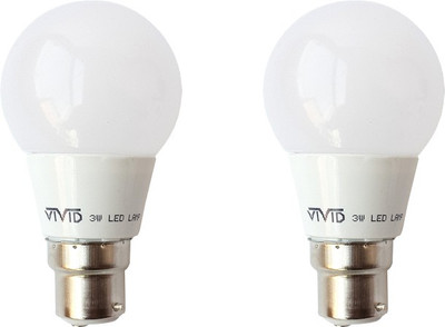 

Vivid 3 W Standard B22 LED Bulb(White, Pack of 2)