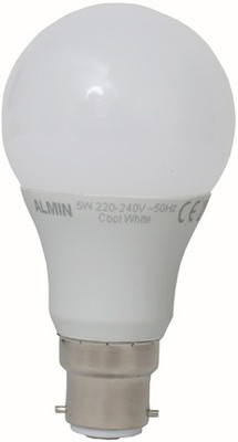 

ALMIN 5 W Standard B22 LED Bulb(White)