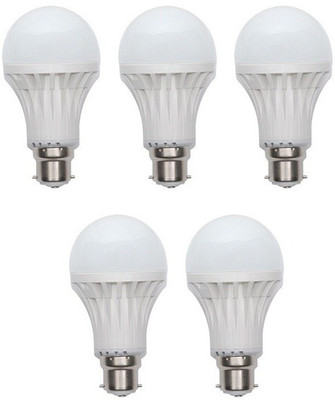 

MTC 8 W Standard B22 LED Bulb(White, Pack of 5)