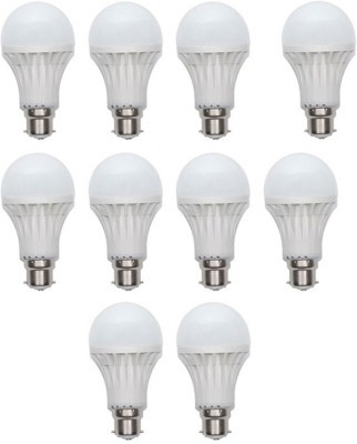

SKE 9 W Standard B22 LED Bulb(White, Pack of 10)
