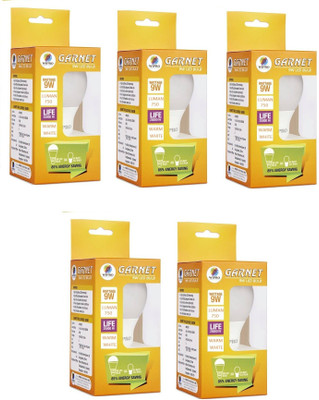 

Wipro 9 W Standard B22 LED Bulb(Yellow, Pack of 05)