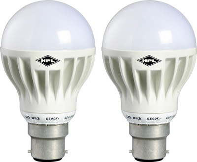 HPL 5 W Standard B22 LED Bulb(Yellow, Pack of 2)