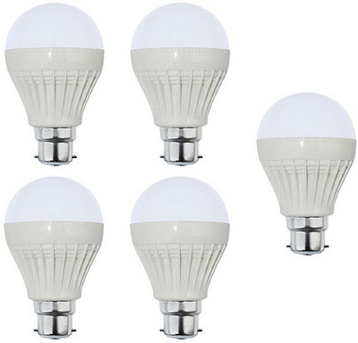 

Parax 9 W Standard B22 LED Bulb(White, Pack of 5)