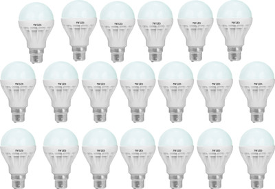 

SR Collection 7 W Standard B22 LED Bulb(White, Pack of 20)