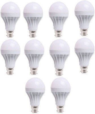 LED 9 W Basic Standard B22 LED Bulb(White, Pack of 10)
