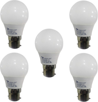 

Syska Led Lights 3 W Standard B22 LED Bulb(White, Pack of 5)