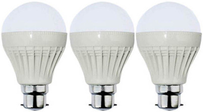 

VRCT 15 W Standard B22 LED Bulb(White, Pack of 3)