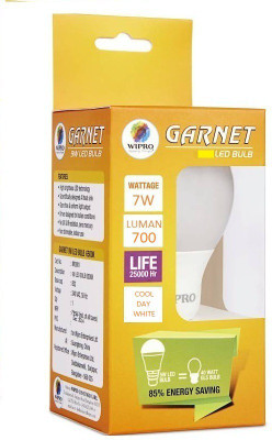 

Wipro 7 W Standard E27 LED Bulb(White)