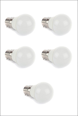 

Ariva 3 W Standard B22 LED Bulb(White, Pack of 5)