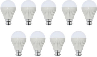 Aishvi 5 W Standard B22 LED Bulb(White, Pack of 9)