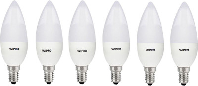 

Wipro 3 W Candle E14 LED Bulb(Yellow, Pack of 06)