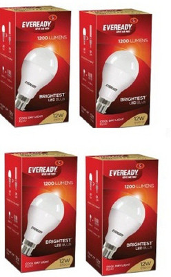 

Eveready 12 W Standard B22 LED Bulb(White, Pack of 4)