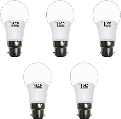Imperial 5 W Standard B22 LED Bulb(Yellow, Pack of 5)