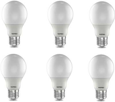 Wipro 12 W Standard E27 LED Bulb(White, Pack of 6)