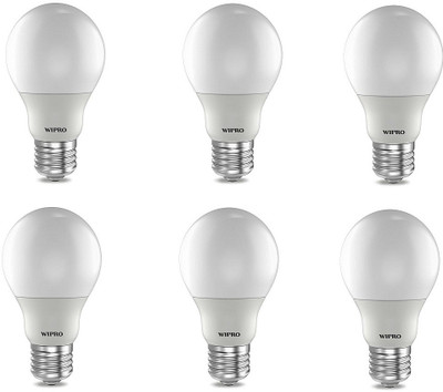 Wipro 5 W Basic Standard E27 LED Bulb(Yellow, Pack of 6)