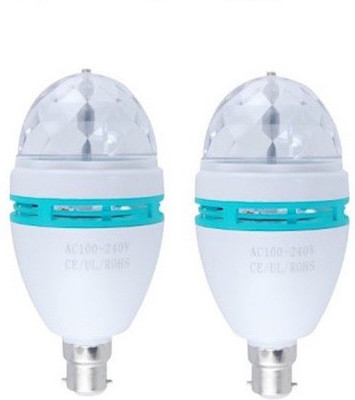 A To Z Traders 3 W Standard B22 LED Bulb(Blue, Red, Pack of 2)