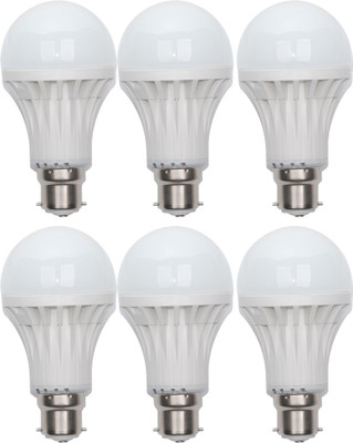 

Marshal Gold 9 W Standard B22 LED Bulb(White, Pack of 6)