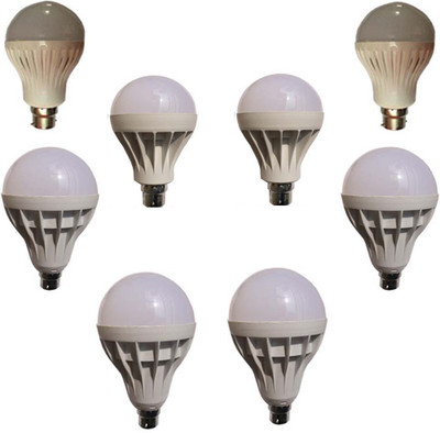 

Galaxy 7 W, 12 W, 15 W, 18 W Standard B22 LED Bulb(White, Pack of 8)