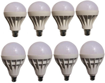 

Galaxy 12 W, 15 W Standard B22 LED Bulb(White, Pack of 8)
