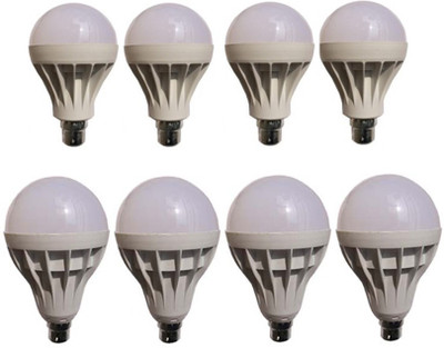 

Galaxy 12 W, 18 W Standard B22 LED Bulb(White, Pack of 8)
