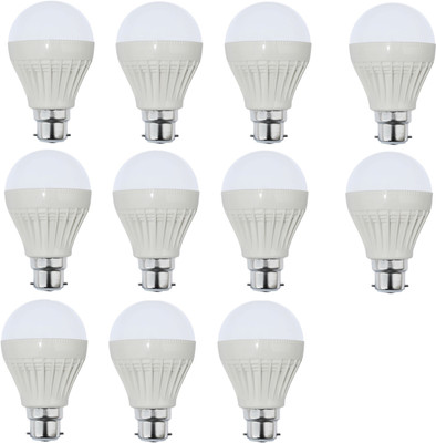 Bombax 12 W Standard B22 LED Bulb(White, Pack of 11)