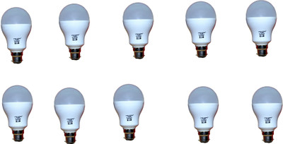 

HMRA Power 12 W Standard B22 LED Bulb(White, Pack of 10)