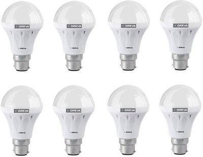 

Oreva 4 W Standard LED Bulb(White, Pack of 8)