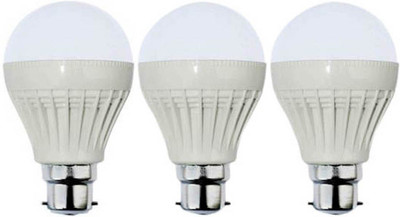 

VRCT 3 W Standard B22 LED Bulb(White, Pack of 3)