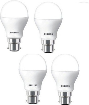 PHILIPS 9 W Standard B22 LED Bulb(White, Pack of 4)
