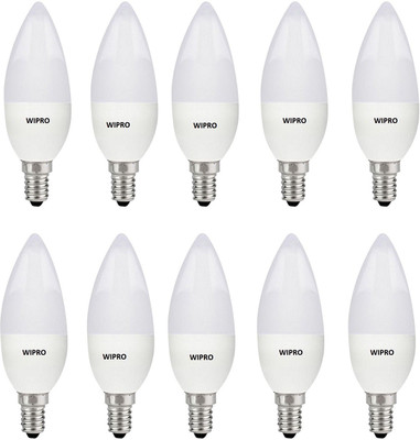 Wipro 5 W Basic Standard E14 LED Bulb(Yellow, Pack of 10)