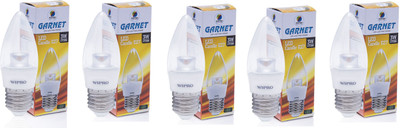 

Wipro 3 W Standard E27 LED Bulb(Yellow, Pack of 5)