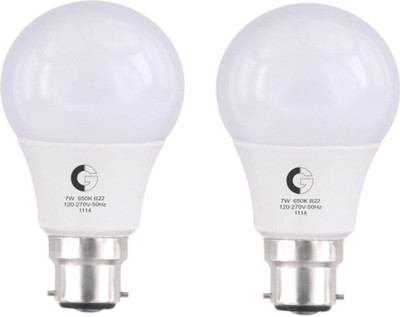 

Crompton 7 W Standard B22 LED Bulb(White, Pack of 2)