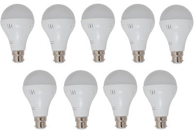 

Home Delight 9 W Standard B22 LED Bulb(White, Pack of 9)