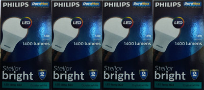 

Philips 14 W Globe B22 LED Bulb(White, Pack of 4)