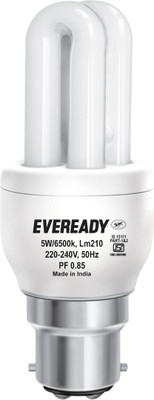 

Eveready 5 W Standard B22 CFL Bulb(White)