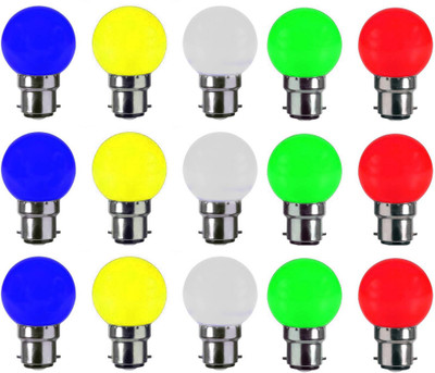 

VRCT 0.5 W Standard B22 LED Bulb(Multicolor, Pack of 15)