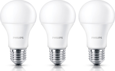 

Philips 9 W Standard E27 LED Bulb(White, Pack of 3)