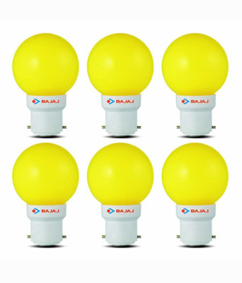 

Bajaj 0.5 W Standard B22 LED Bulb(Yellow, Pack of 6)