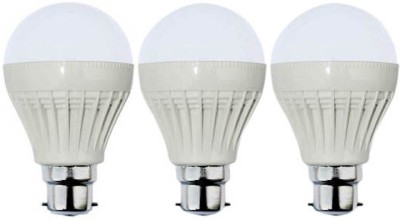 

VRCT 15 W Standard B22 LED Bulb(White, Pack of 3)