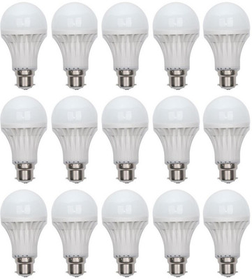 

Digilight 3 W Standard LED Bulb(White, Pack of 15)
