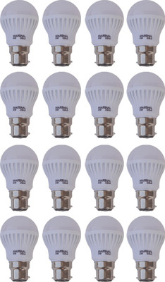 

Marshal Gold 3 W Standard LED Bulb(White, Pack of 16)