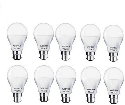 

Wipro 7 W Standard B22 LED Bulb(White, Pack of 10)