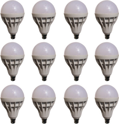 

Galaxy 15 W Standard B22 LED Bulb(White, Pack of 12)