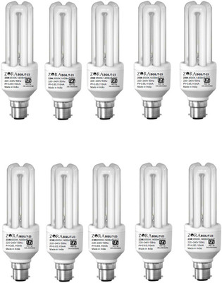 Zora 23 W B22 CFL Bulb(White, Pack of 10) available at flipkart for Rs.1535