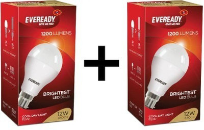 

Eveready 12 W Standard B22 LED Bulb(White, Pack of 2)